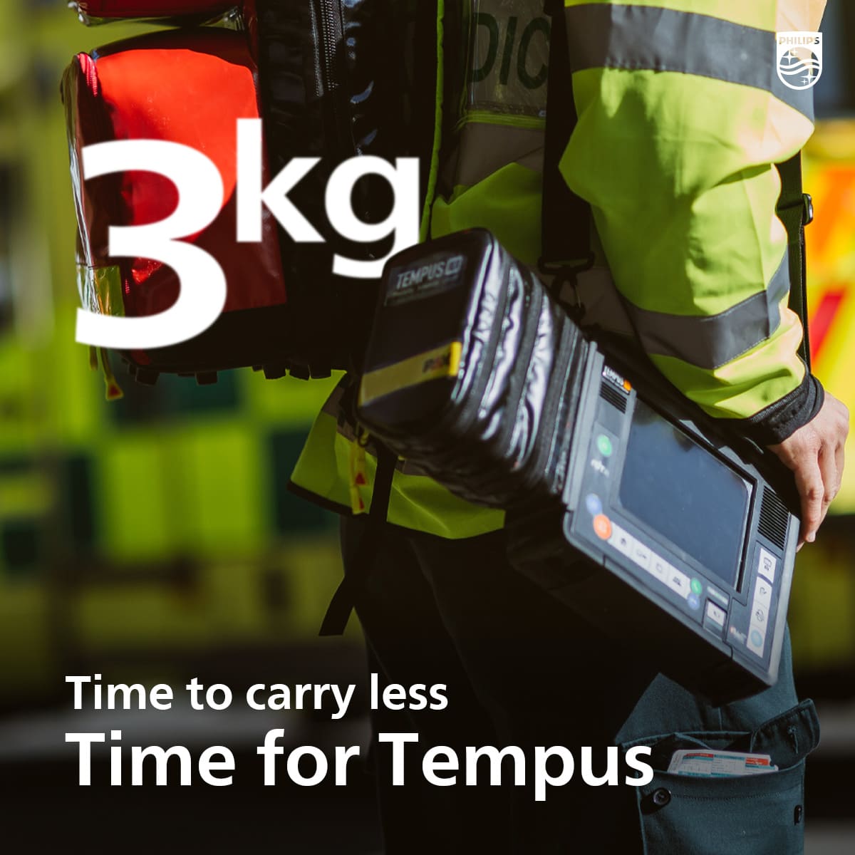 3kg Time to carry less, Time for Tempus