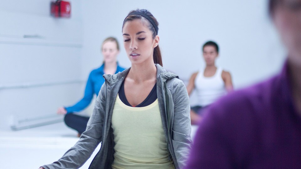 Woman doing yoga