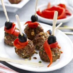 Meatballs with feta