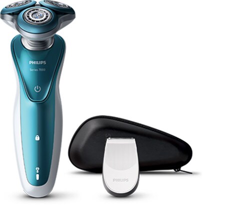 a shaver with accessories